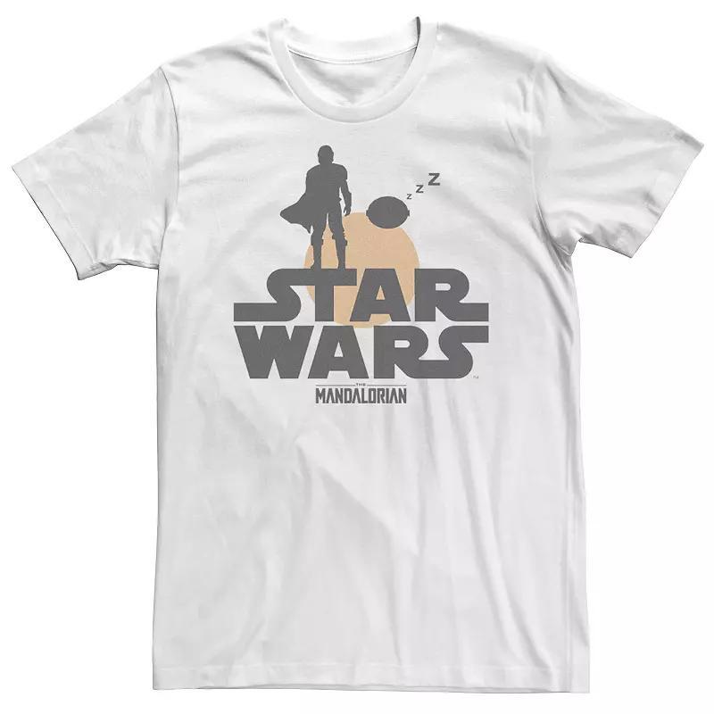 Big & Tall Star Wars The Mandalorian The Child Sunset Silhouette Logo Tee, Mens Product Image