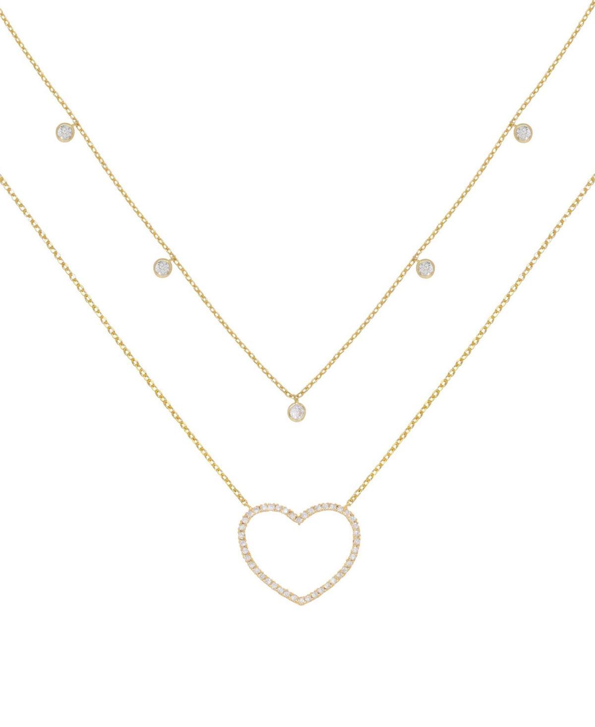 Ettika Dainty Heart Set of 2 Pendant Necklaces Product Image