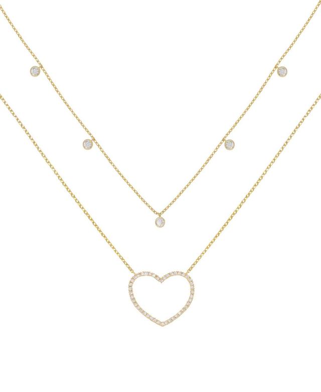 Ettika Dainty Heart Set of 2 Pendant Necklaces Product Image