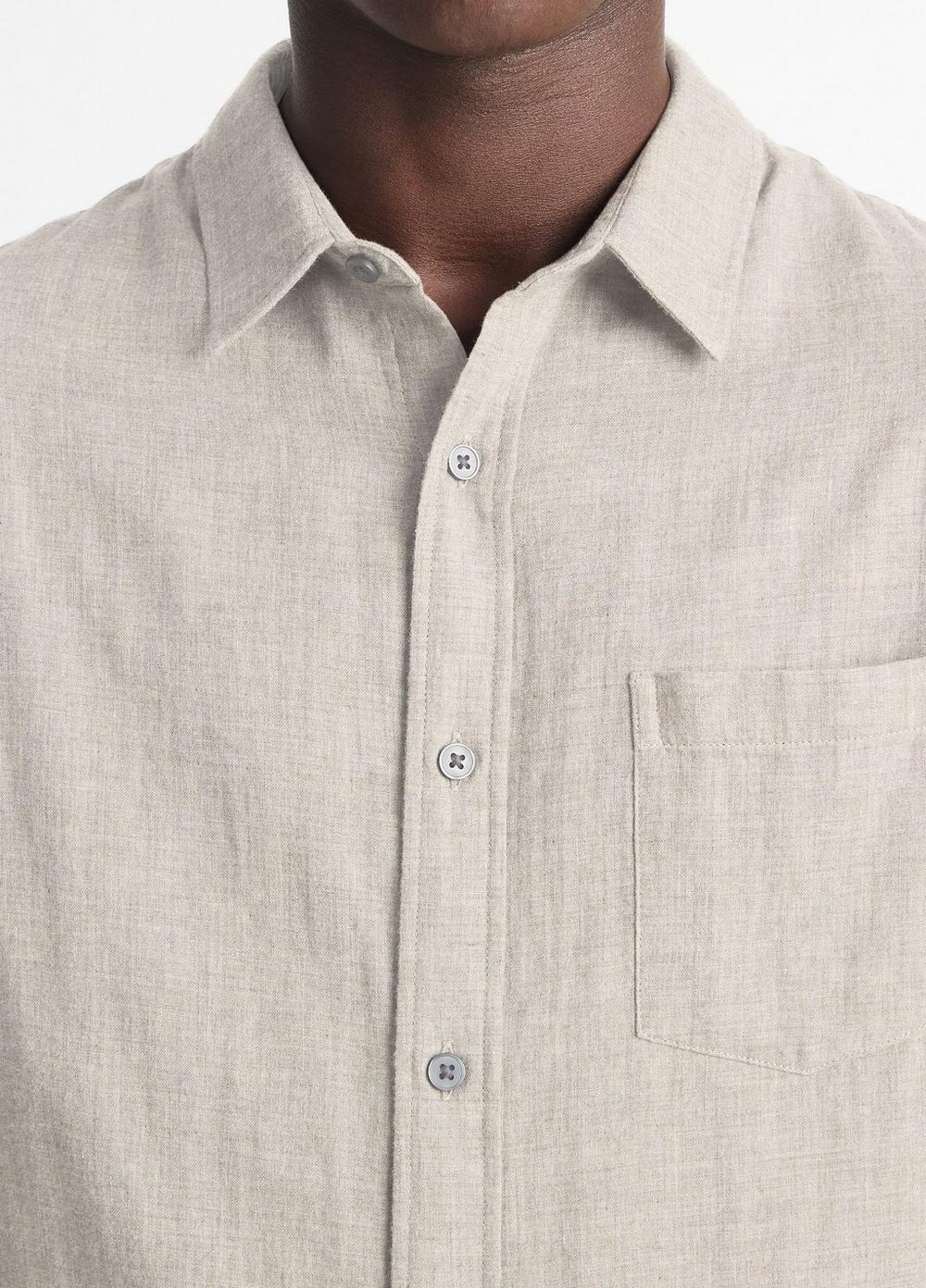 Double-Face Cotton Long-Sleeve Shirt Product Image