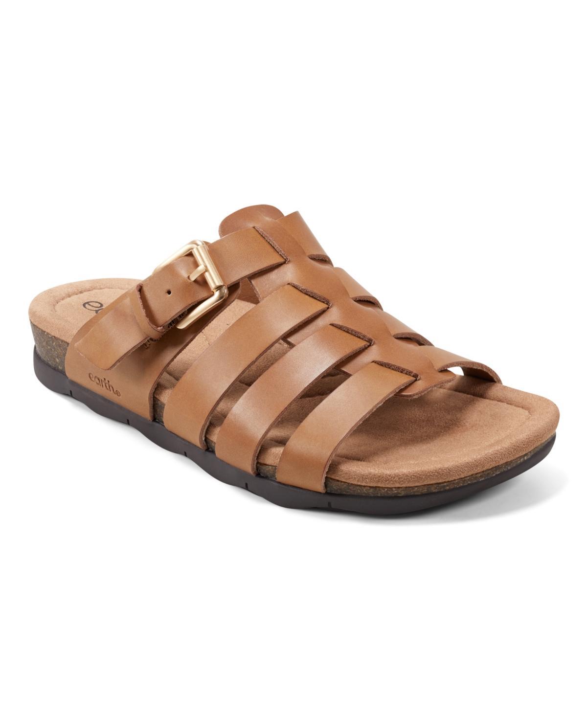 Earth Womens Eresa Slip-On Strappy Flat Casual Sandals Product Image