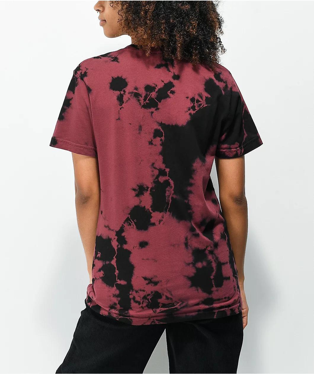 Thrasher Gonz Burgundy & Black Tie Dye T-Shirt Product Image