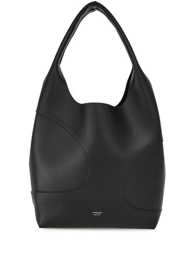 cut-out leather tote bag Product Image