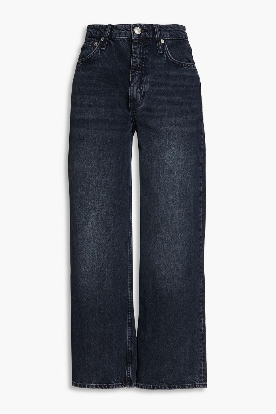 RAG & BONE Andi High-rise Wide Cropped Jeans In Dekalb Product Image