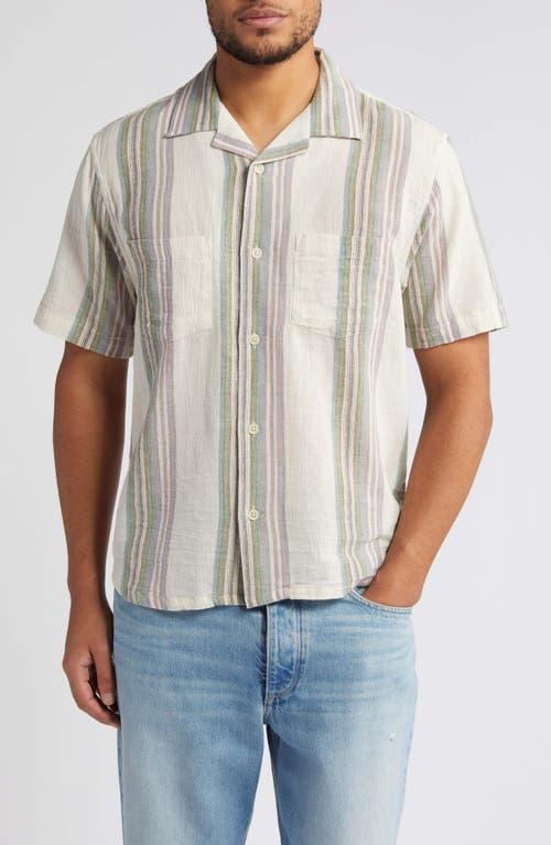 Corridor Riis Stripe Short Sleeve Button-Up Shirt Product Image