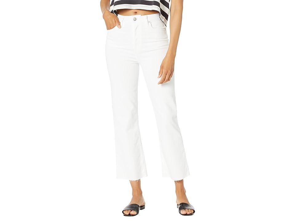 Hudson Jeans Faye Ultra High-Rise Bootcut Crop White) Women's Clothing Product Image