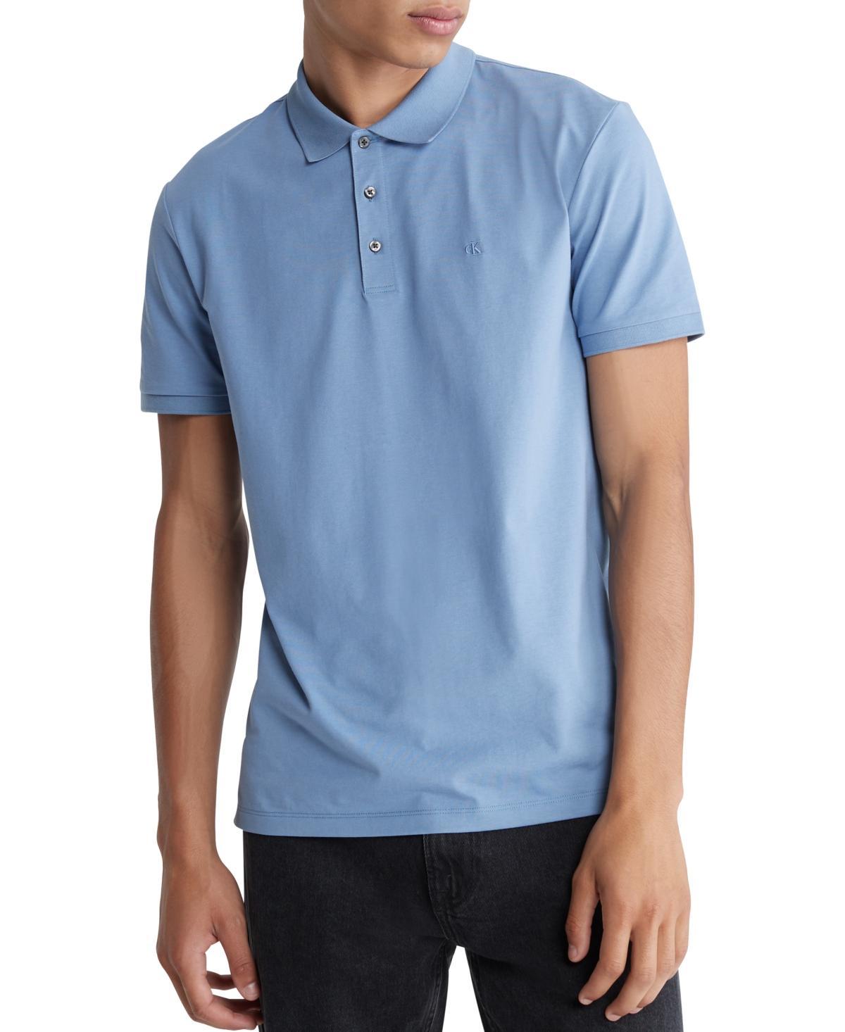 Calvin Klein Short Sleeve Classic Fit Smooth Polo Shirt Product Image