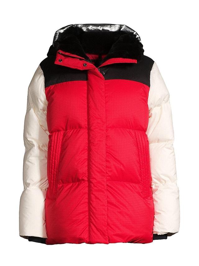Womens Colorblocked Ripstop Puffer Ski Jacket Product Image