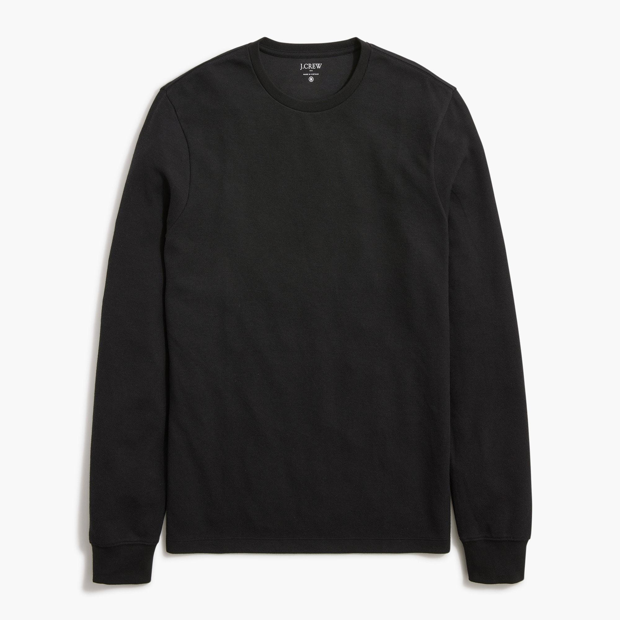 Long-sleeve soft textured tee Product Image