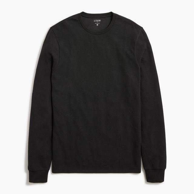 Long-sleeve soft textured tee Product Image