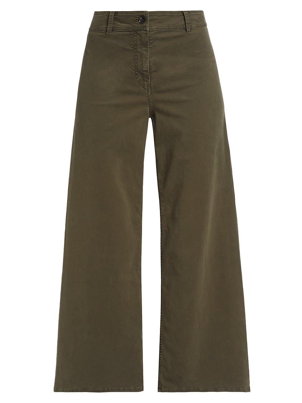 Womens Megan Brushed Stretch Twill Wide-Leg Pants Product Image