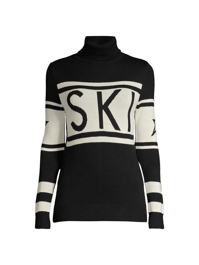 Womens Wool Turtleneck Ski Sweater Product Image