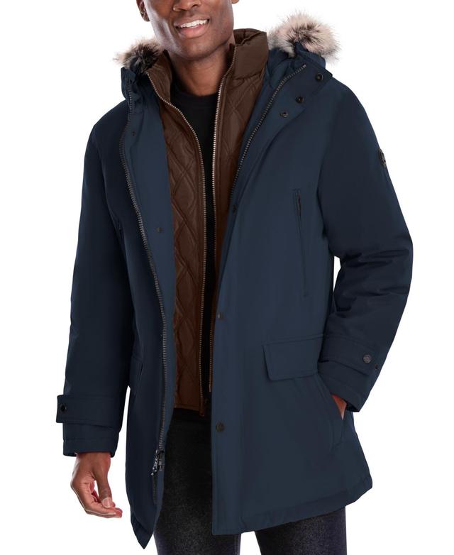 Michael Kors Mens Hooded Bib Snorkel Parka, Created for Macys Product Image