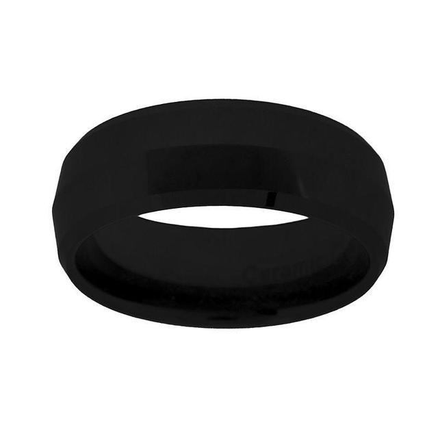 Black Ceramic Wedding Band - Men, Mens Product Image