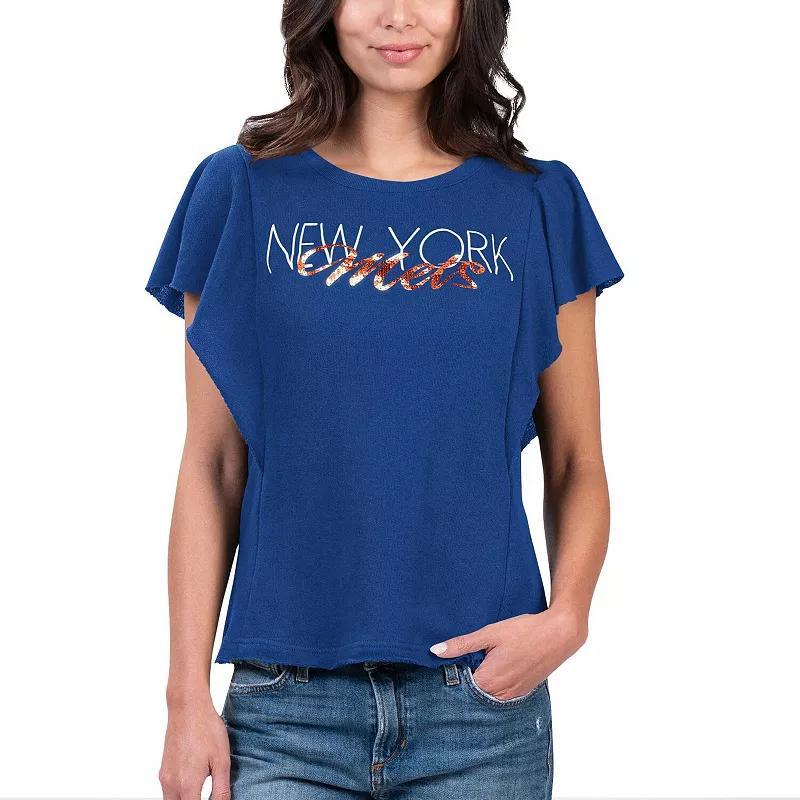 Womens G-iii 4Her by Carl Banks Royal New York Mets Crowd Wave T-shirt Product Image