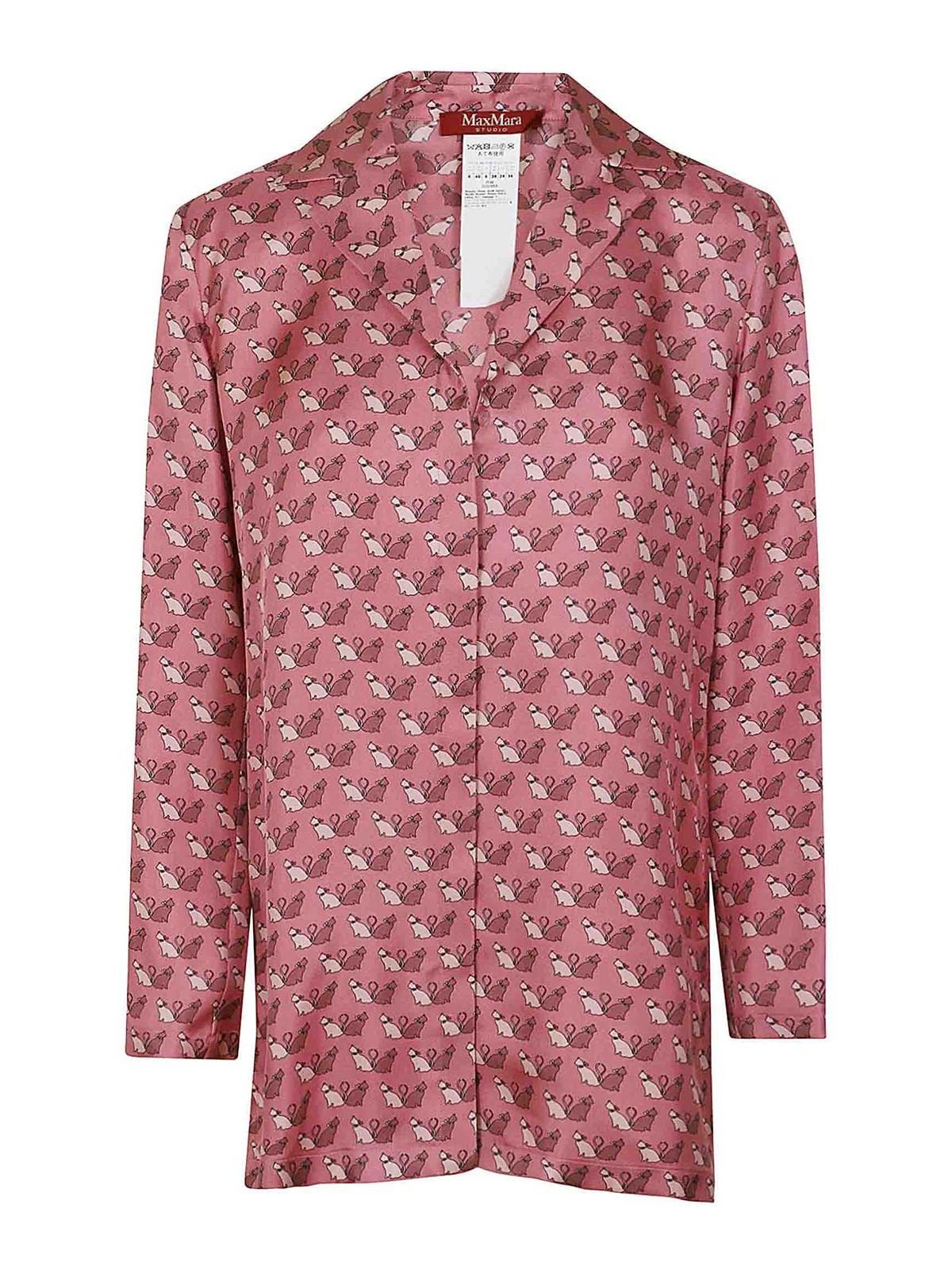 MAX MARA Studio Blusa In Pink Product Image