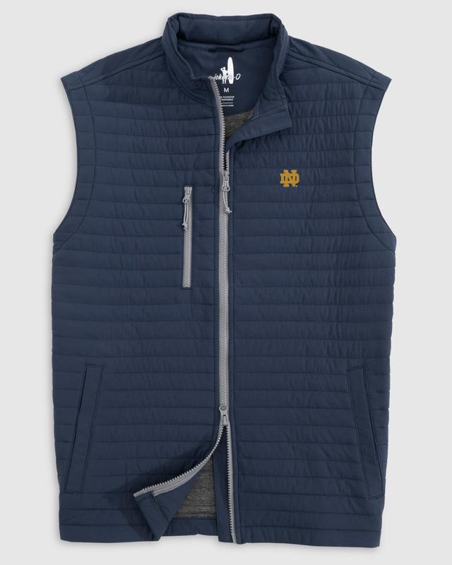 johnnie-O North Carolina Crosswind Quilted Performance Vest - Tar Heel Logo Product Image