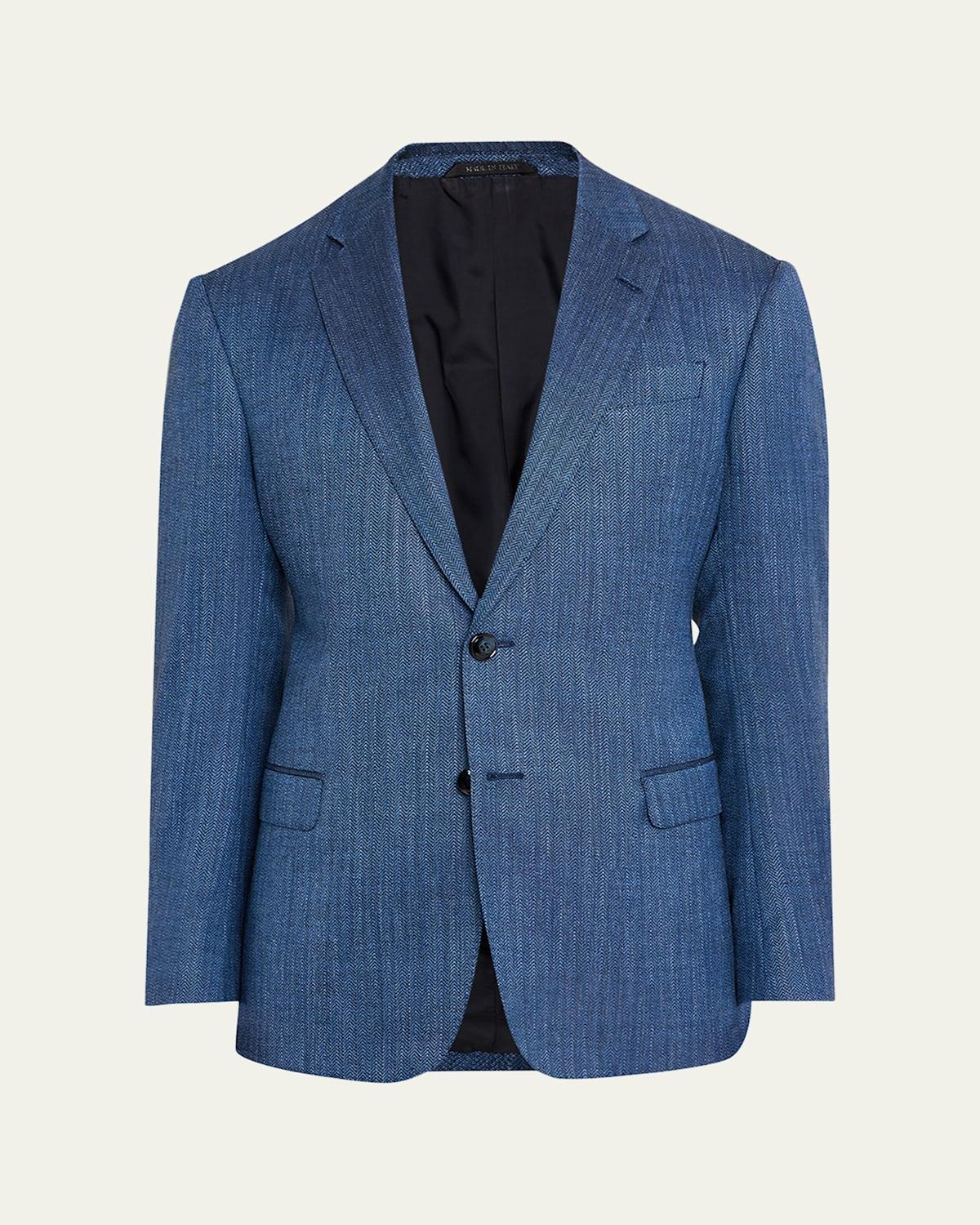 Mens Micro-Herringbone Sport Coat Product Image