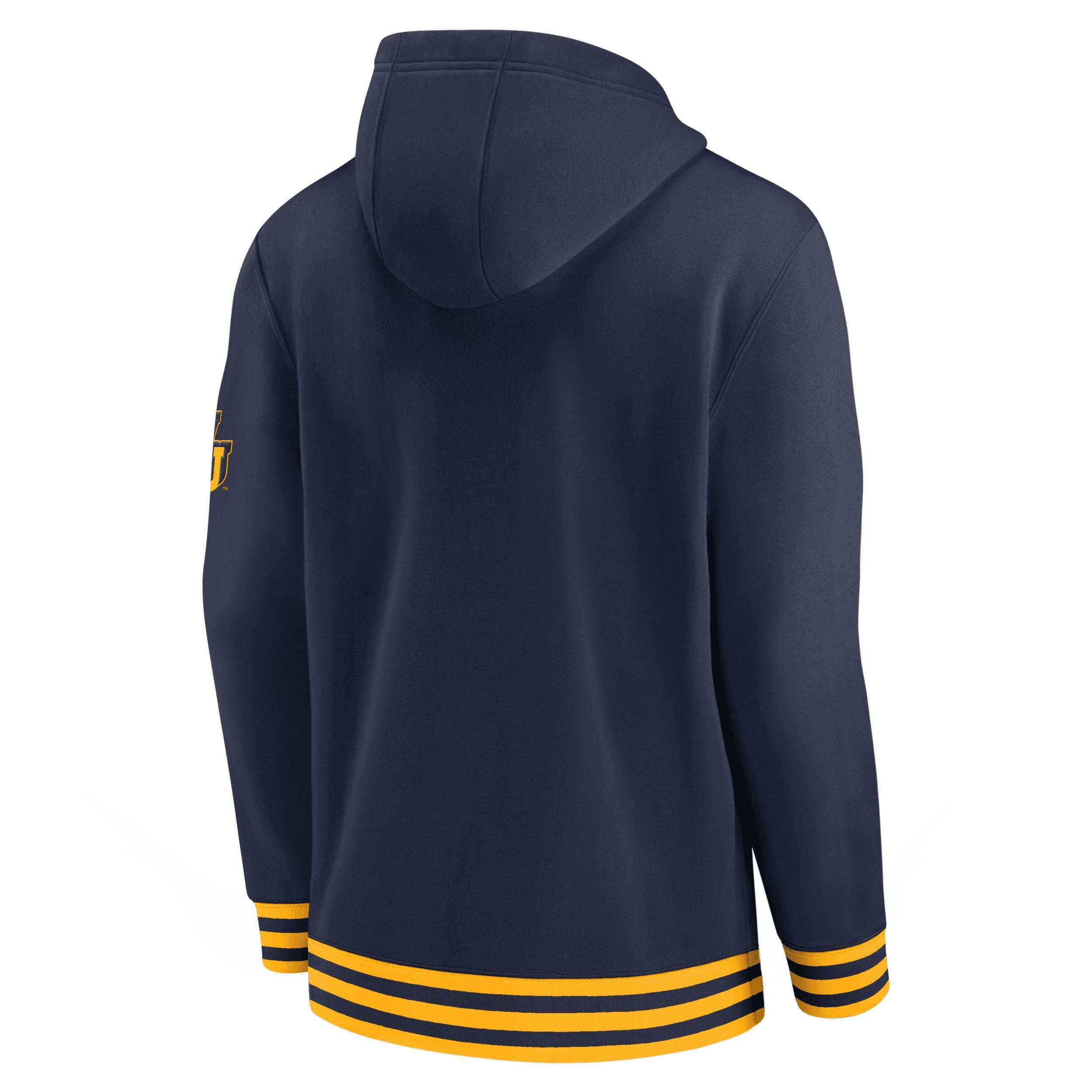 West Virginia Mountaineers Legacy Retro Men’s Nike College Pullover Hoodie Product Image