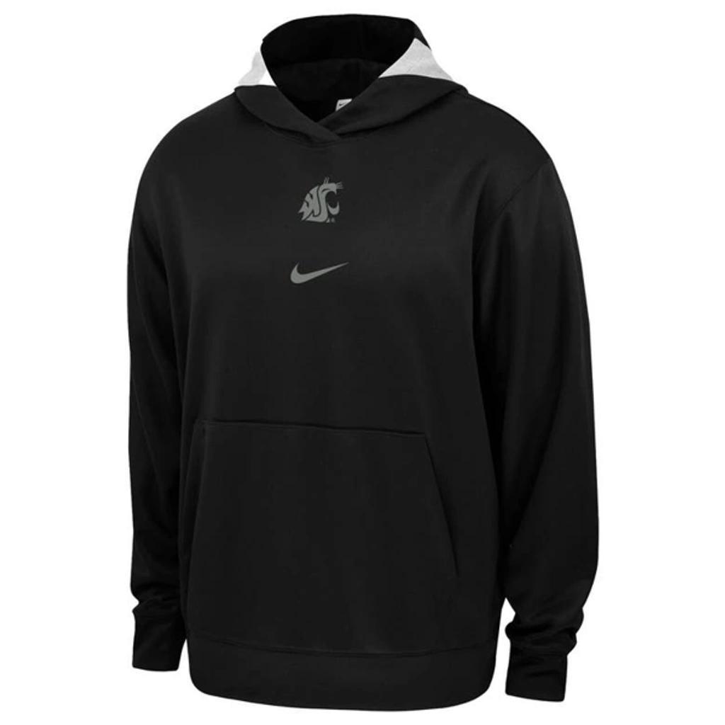 NIKE Black Washington State Cougars Basketball Spotlight Performance Pullover Hoodie Product Image