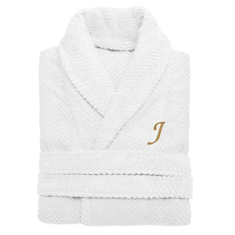 Linum Home Textiles Turkish Cotton Personalized Herringbone Weave Bathrobe, Womens Product Image