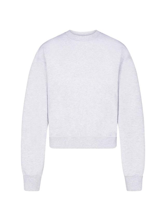 Womens Cotton Fleece Classic Crewneck Product Image