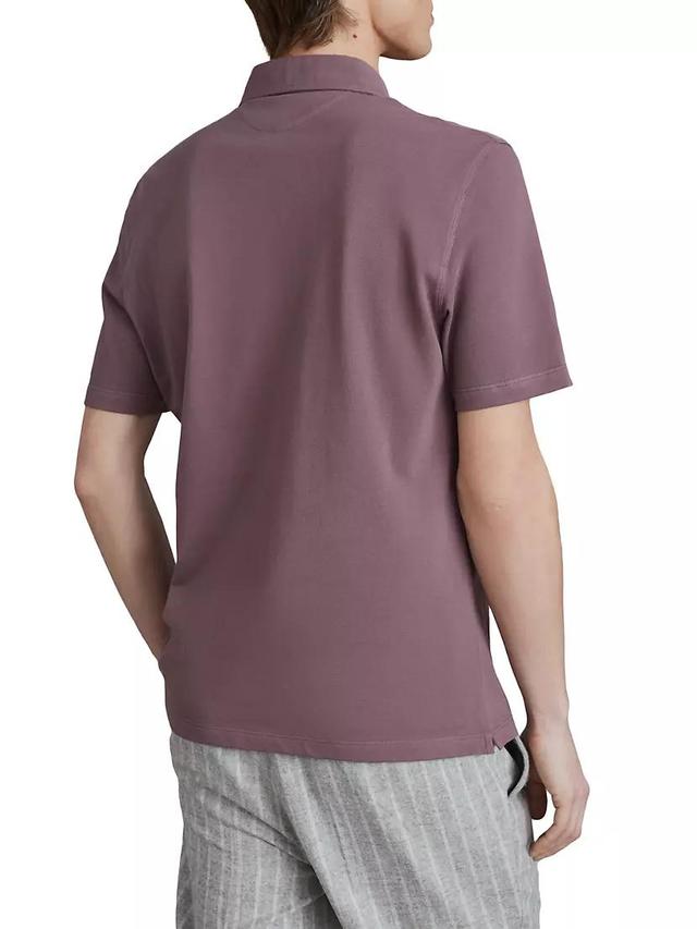 Cotton Pique Collar Polo Shirt Product Image