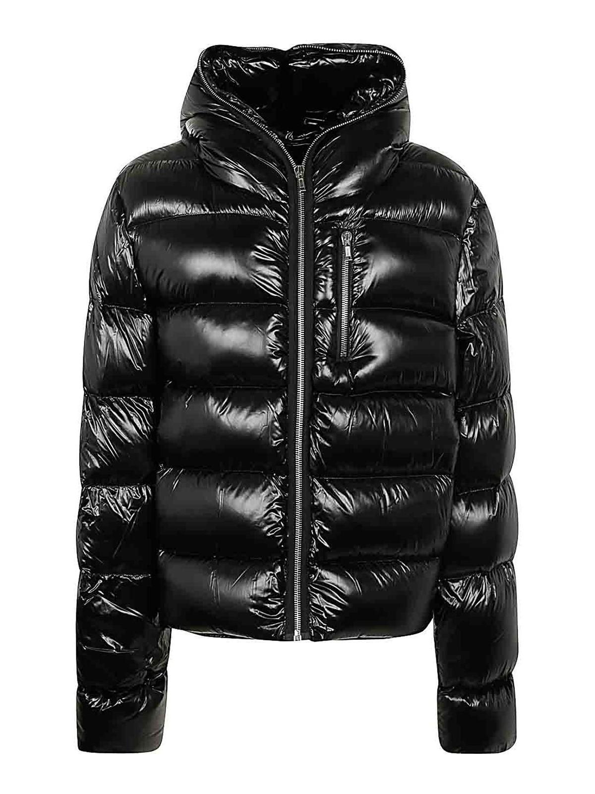 RICK OWENS Sealed Padded Jacket In Black Product Image