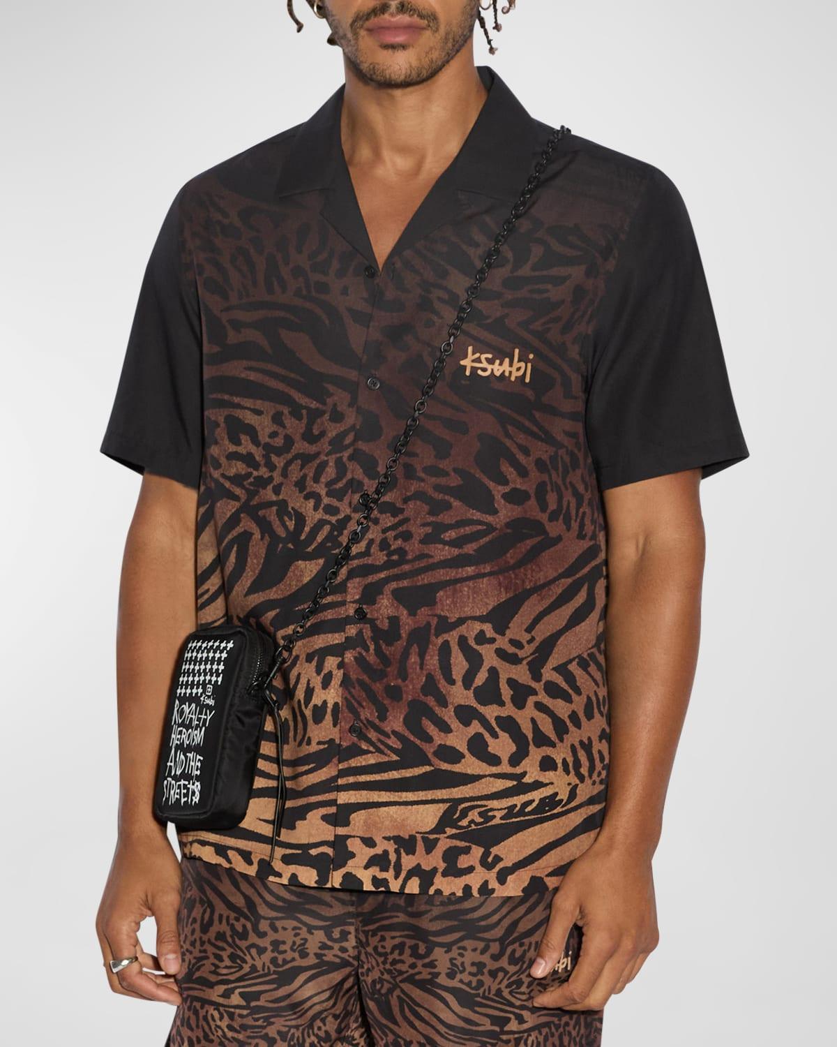 Mens Sinners Animal Camp Shirt Product Image