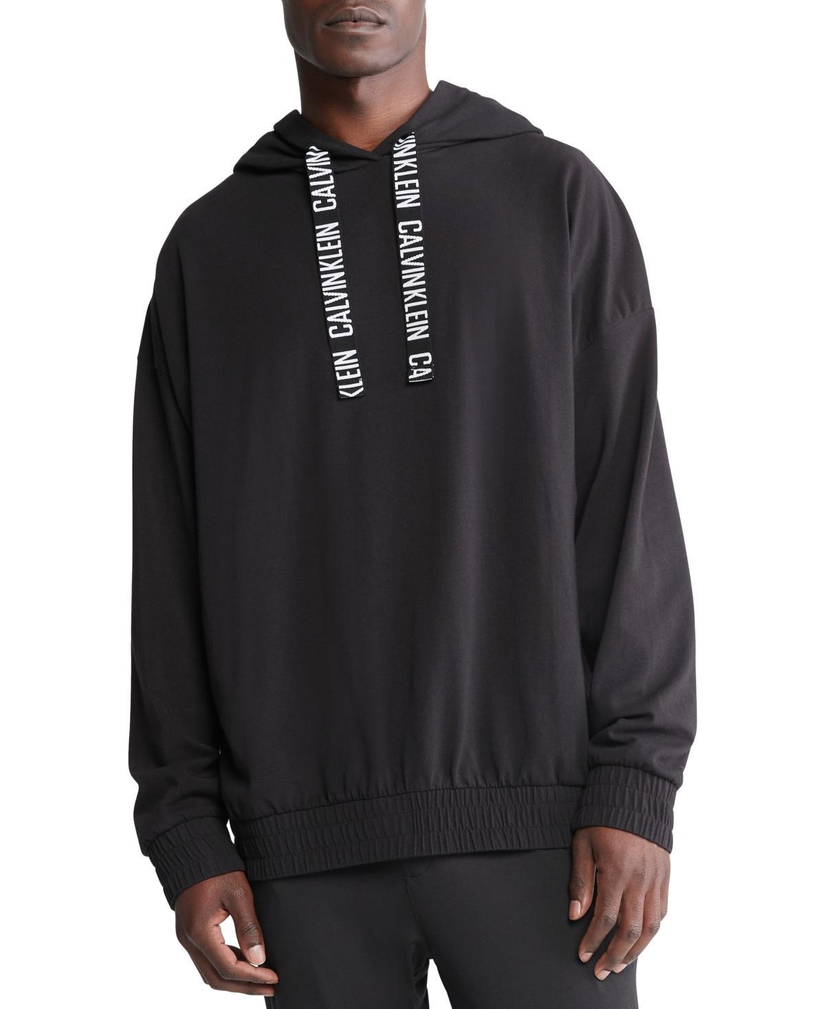 Calvin Klein Mens Logo Drawstring Hoodie Product Image