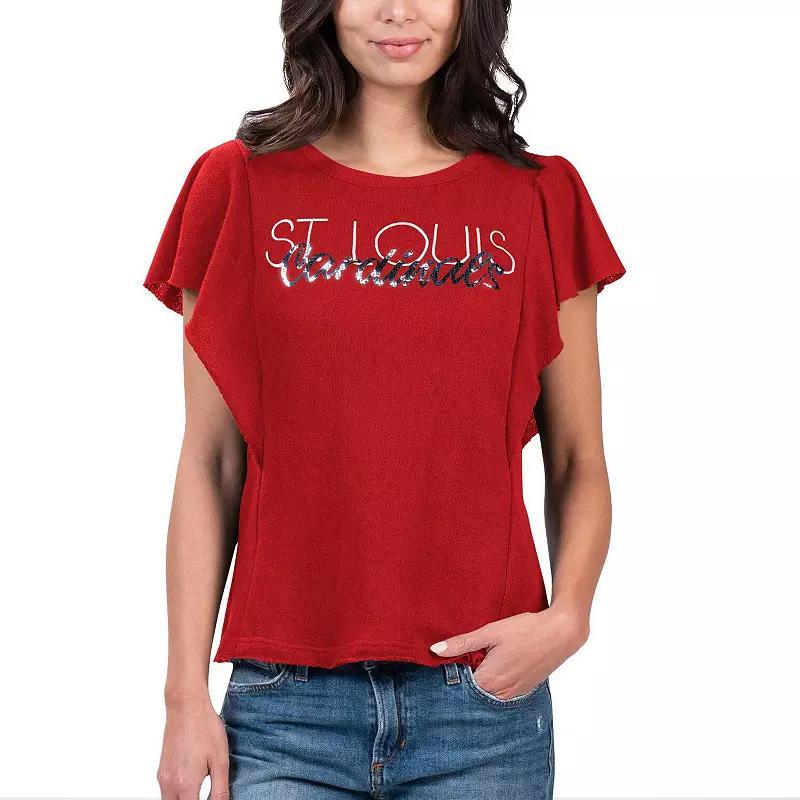 Womens G-iii 4Her by Carl Banks Red St. Louis Cardinals Crowd Wave T-shirt Product Image