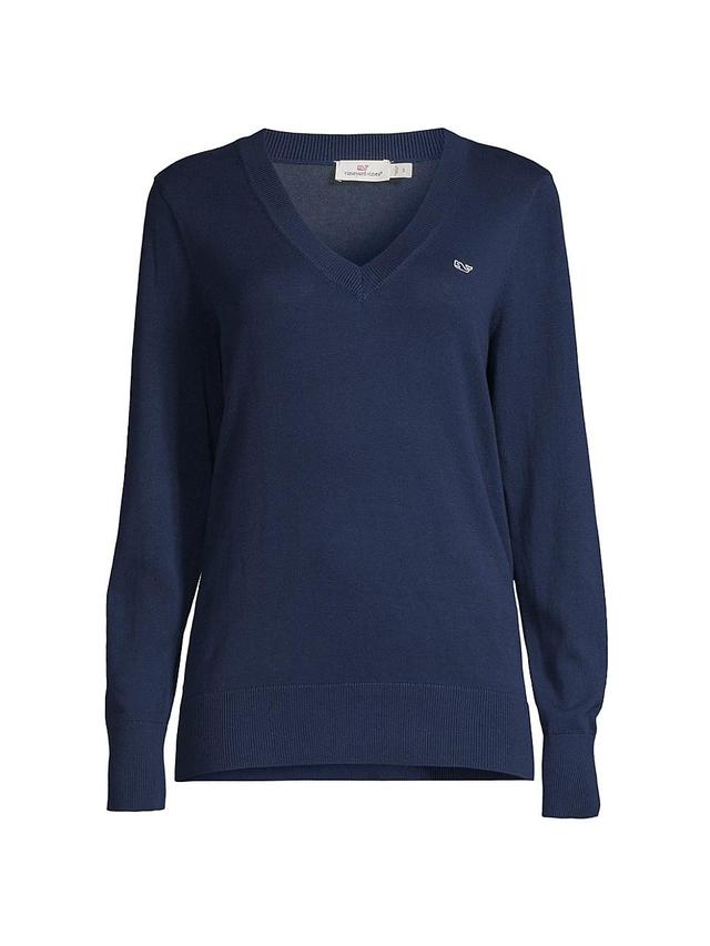 vineyard vines Heritage Cotton V-Neck Sweater Product Image