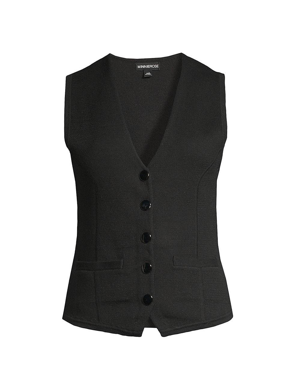 Womens Cotton-Blend Vest Product Image