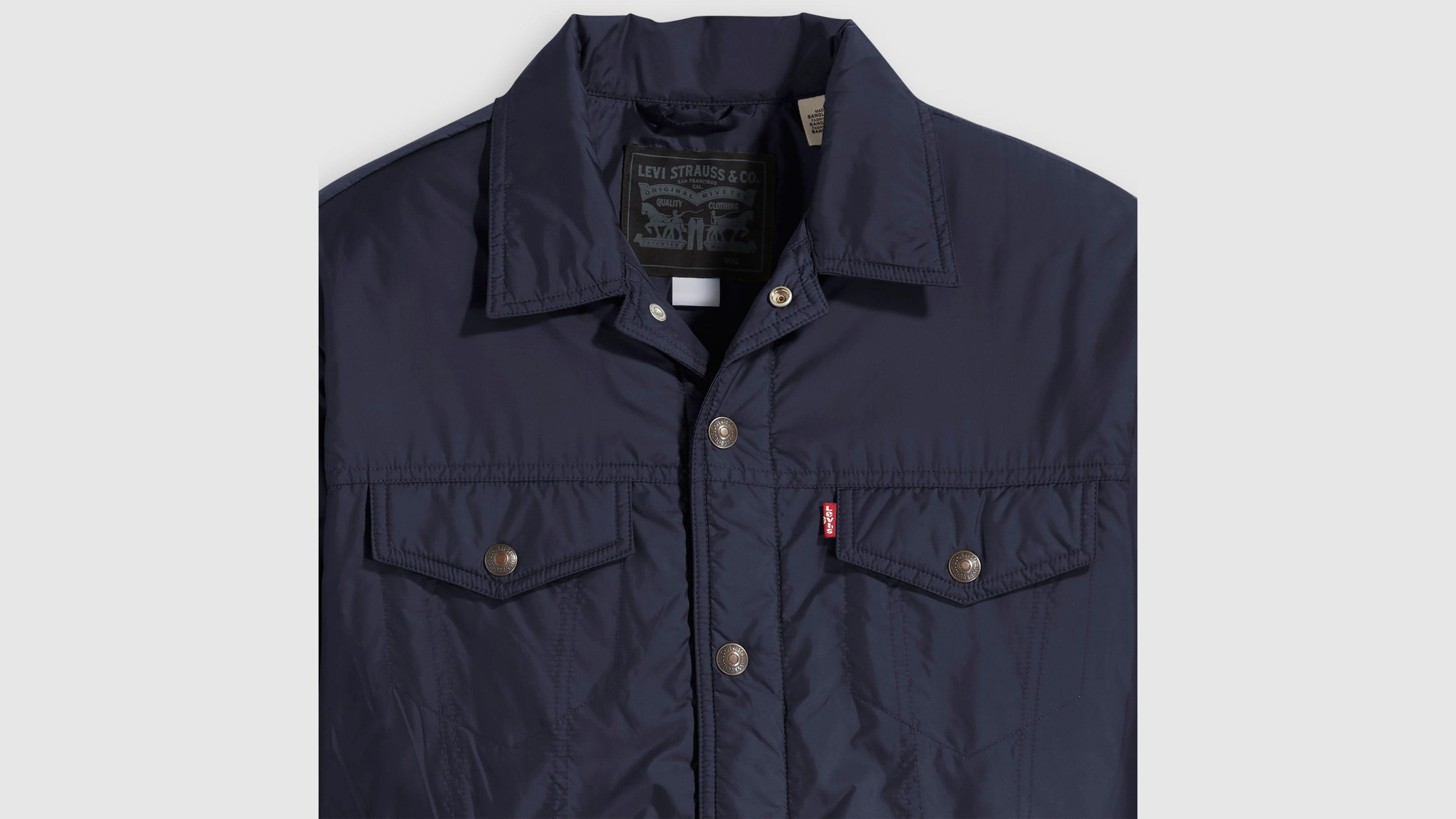 Relaxed Fit Padded Trucker Jacket Product Image