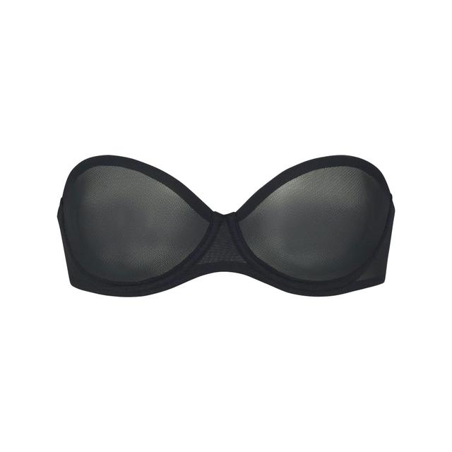 ULTRA FINE MESH STRAPLESS BRA | ONYX Product Image