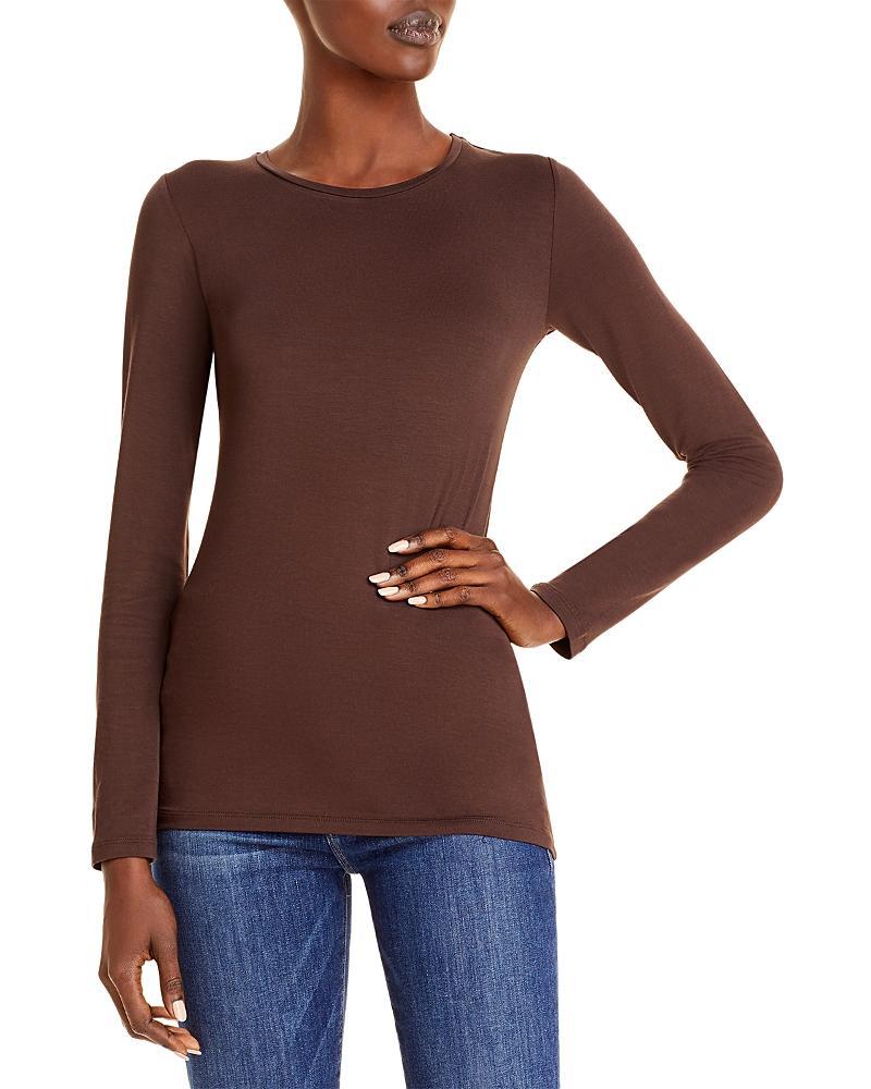 Womens Soft Touch Crewneck Long-Sleeve Top product image