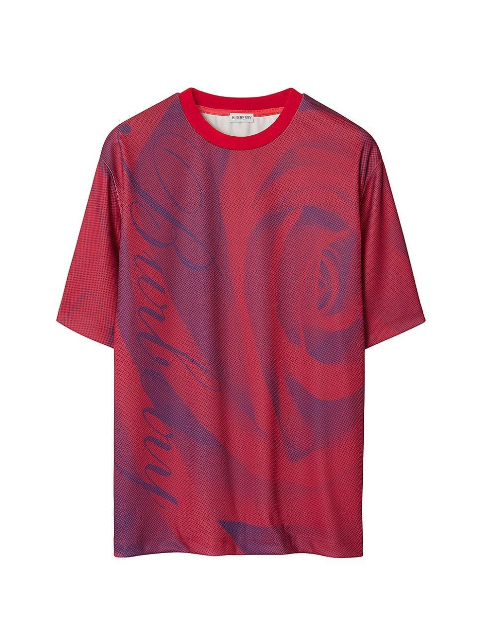 Mens Rose Crewneck T-Shirt Product Image