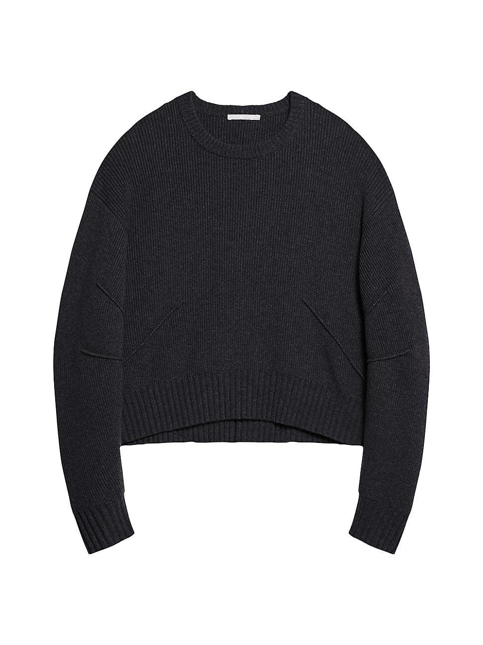 Womens Apex Chunky Wool-Cashmere Crewneck Sweater Product Image