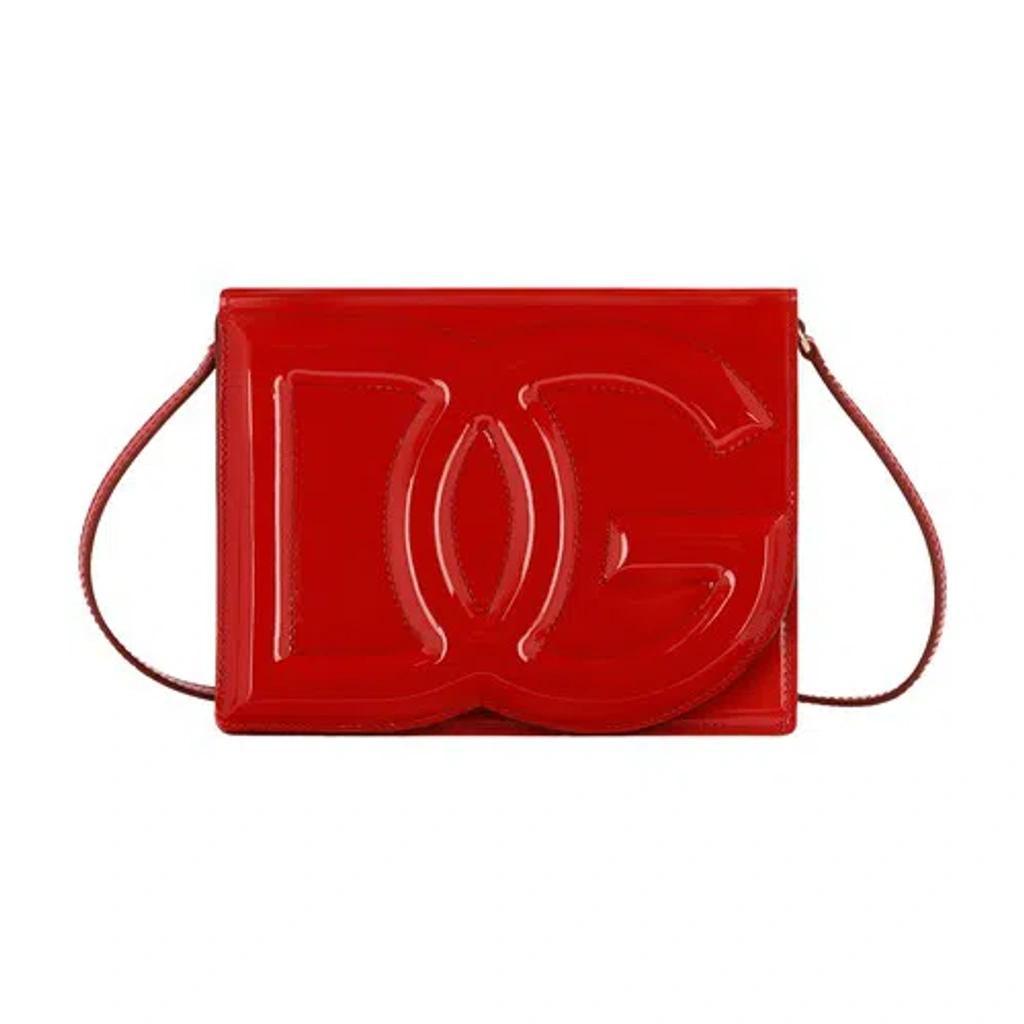 Dg Logo Crossbody Bag In Red Product Image