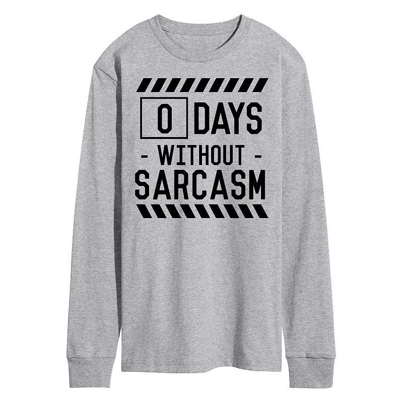 Mens 0 Days Without Sarcasm Graphic Tee Product Image