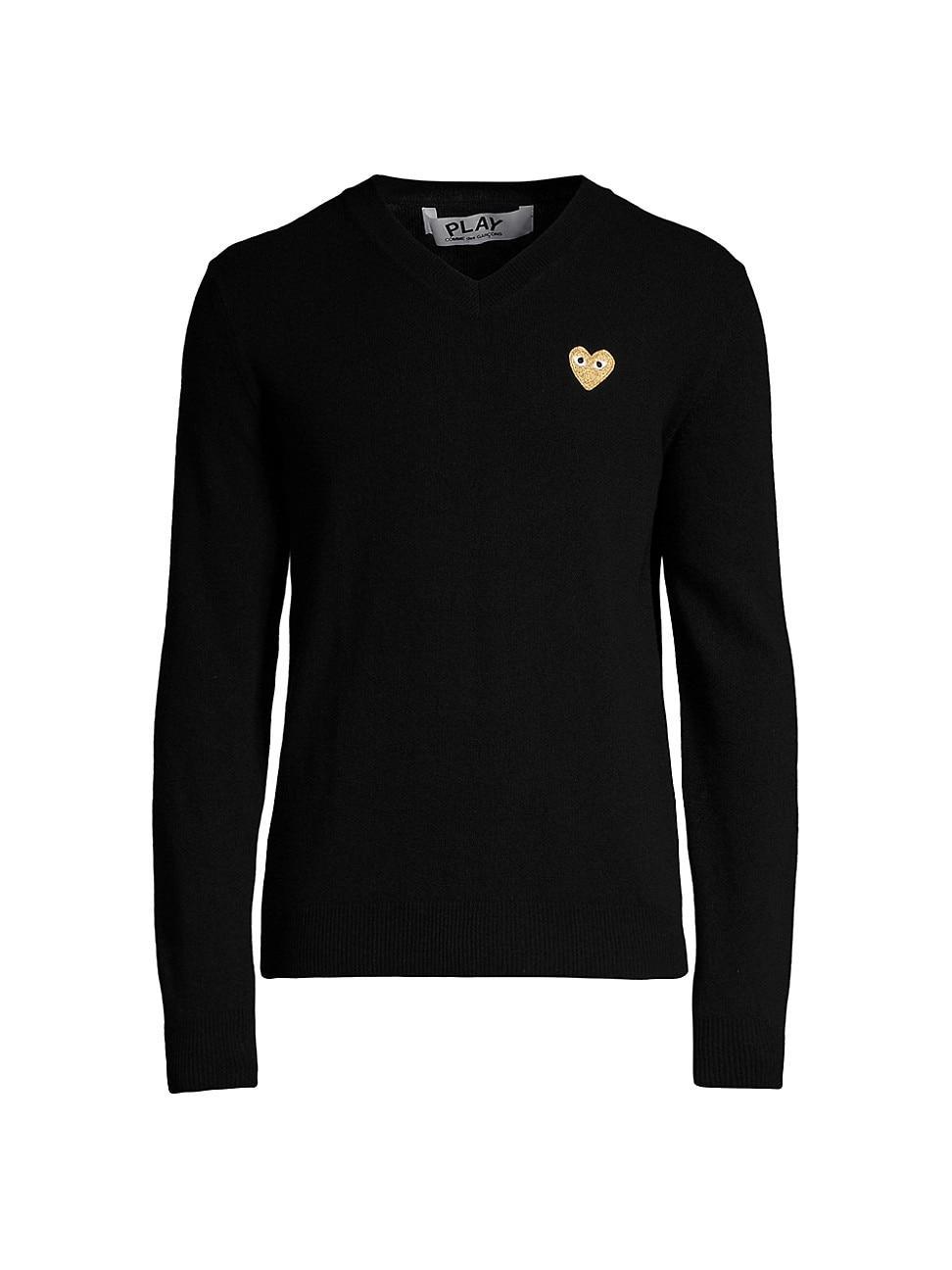 Mens Heart Wool Sweater Product Image