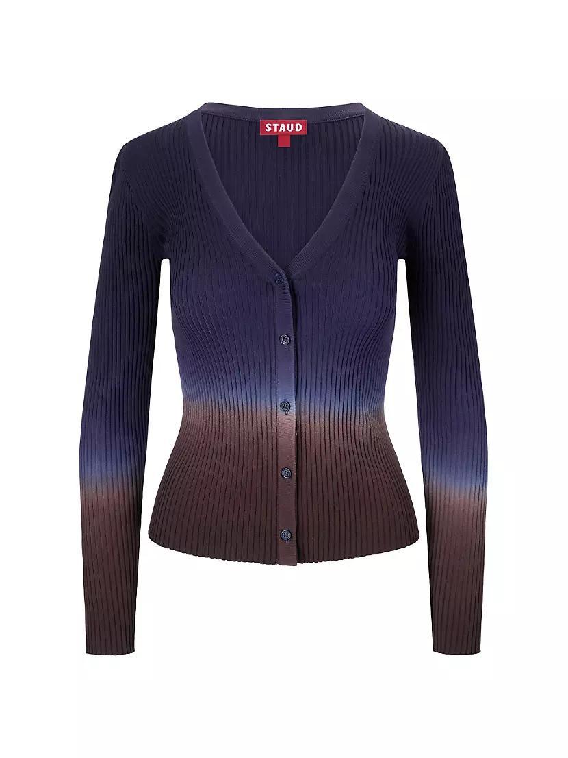 Cargo Gradient Rib-Knit Cardigan product image