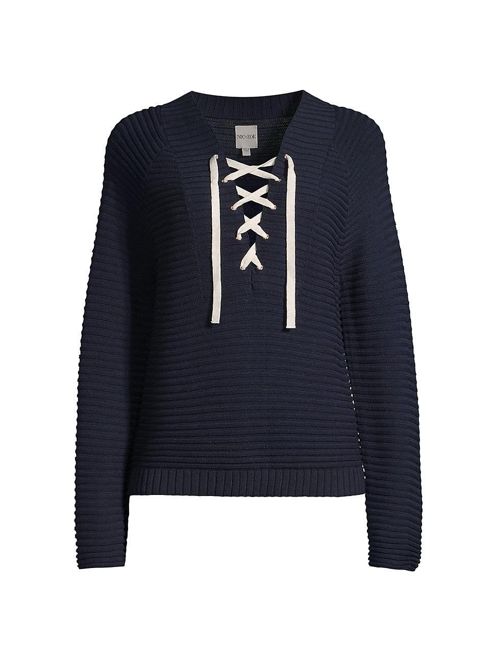 Nic+Zoe Petites Sailor V Neck Sweater Product Image