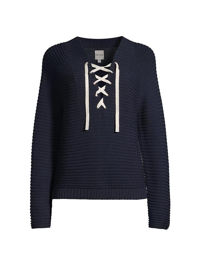 NIC+ZOE Sailor Sweater (Dark Indigo 1) Women's Sweater Product Image