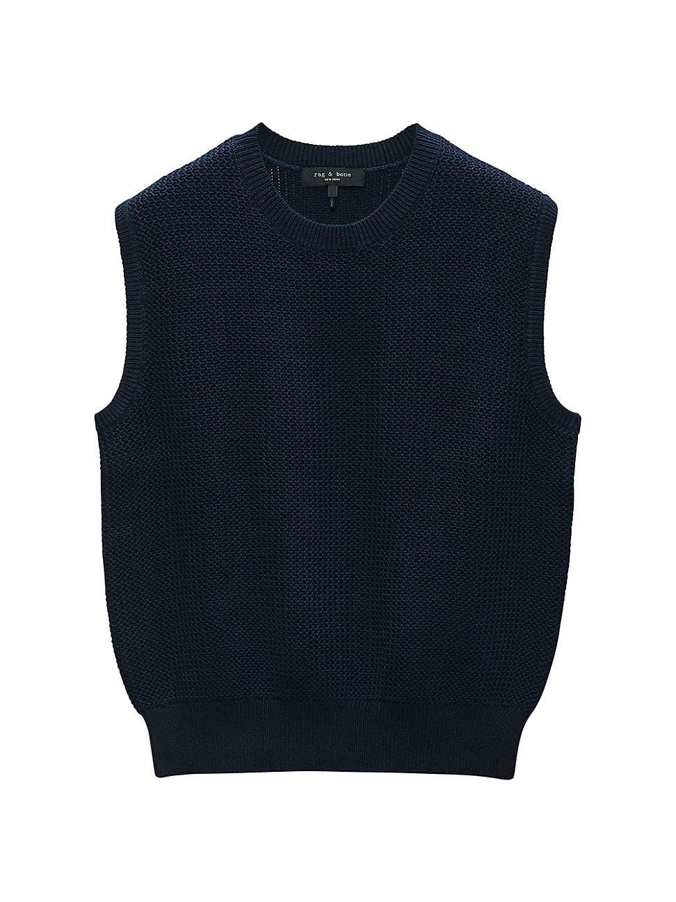 Men's Karson Cotton Sweater Vest  Product Image