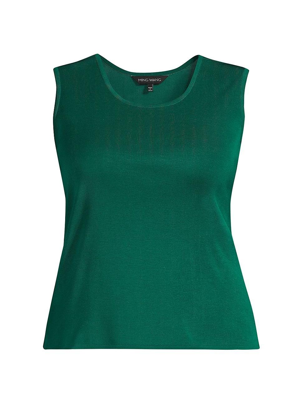 Womens Plus Size Scoopneck Knit Tank Product Image