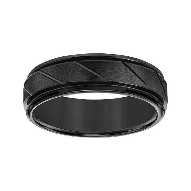 AXL Tungsten Carbide 7 mm Comfort Fit Mens Band Black Tungsten Product Image