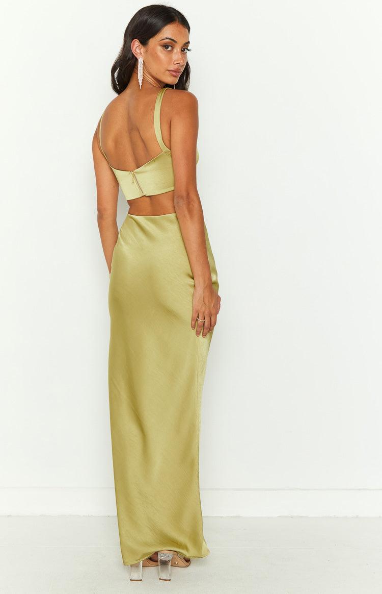 Sarah Green Corset Formal Maxi Dress Product Image