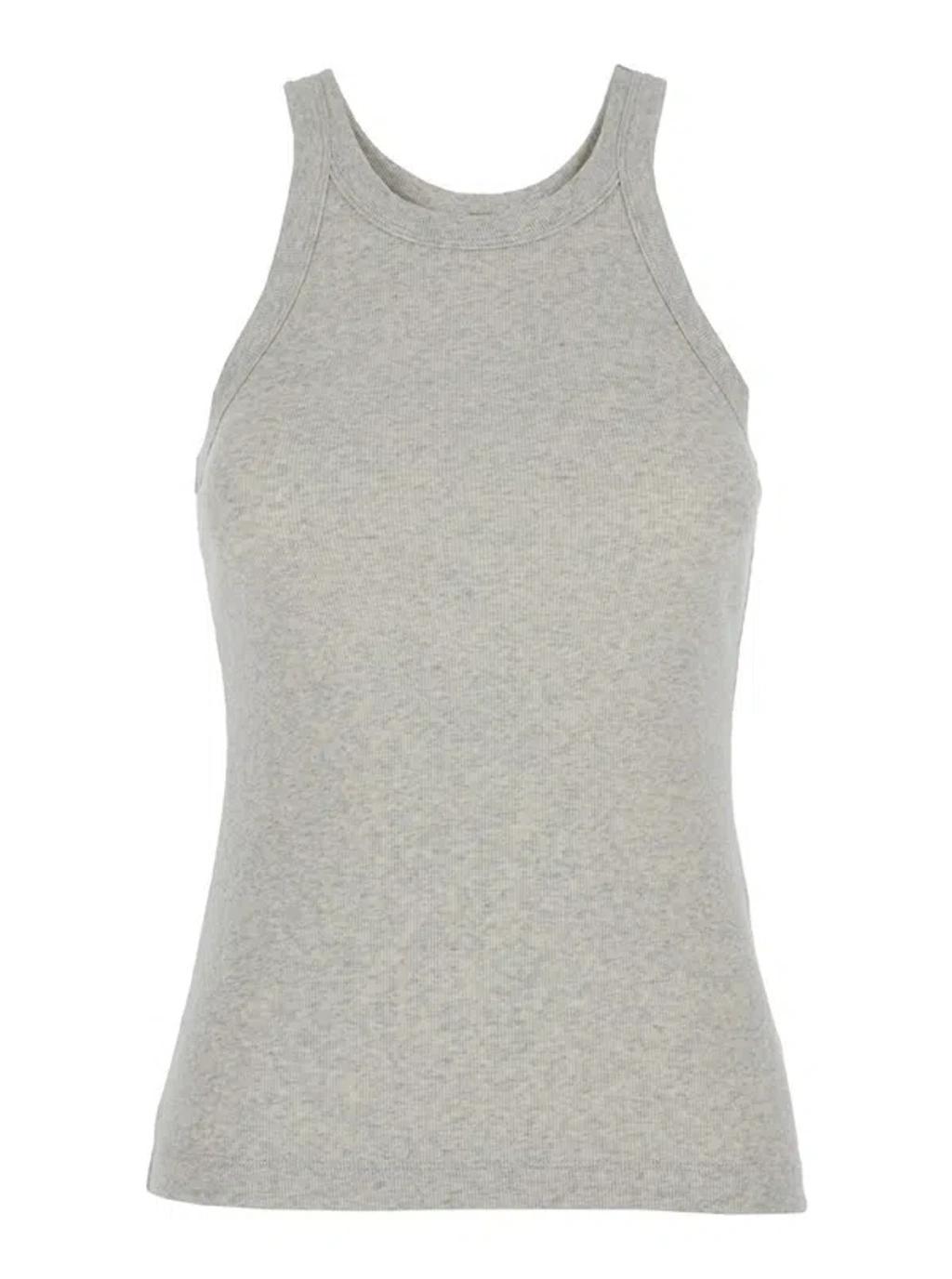 TOTÊME Curved Rib Tank In Grey Product Image