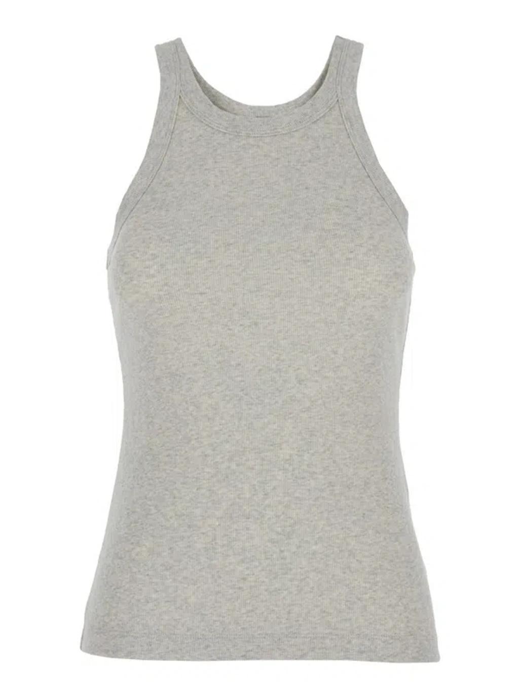 TOTÊME Curved Rib Tank In Grey Product Image